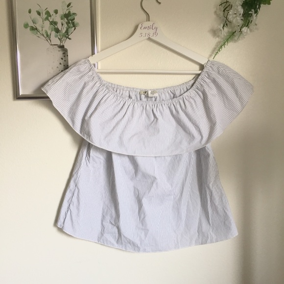 Tilly's Tops - OFF SHOULDER STRIPED TOP